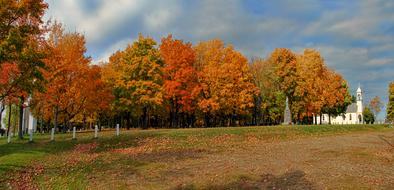 Autumn, church, new brunswick, canada