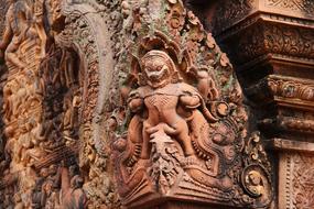 Banteay Srei Temple red