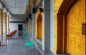 Mosque gold doors