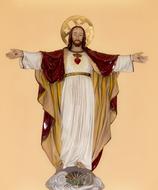 statue of jesus christ in a cloak