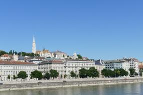 Hungary Building and river water
