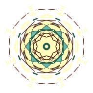 circle vector abstract flower drawing