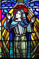 Stained Glass Church woman