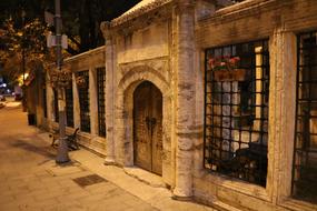street in night illumination in istanbul