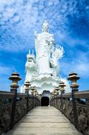 white Buddha in Vietnam