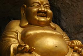 Buddha Golden fat figurine