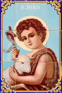 little Saint and the lamb drawing