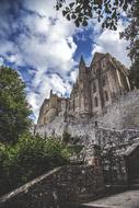 Abbey France and sky