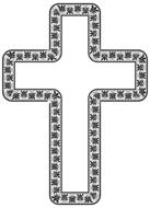 cross decorative ornamental drawing