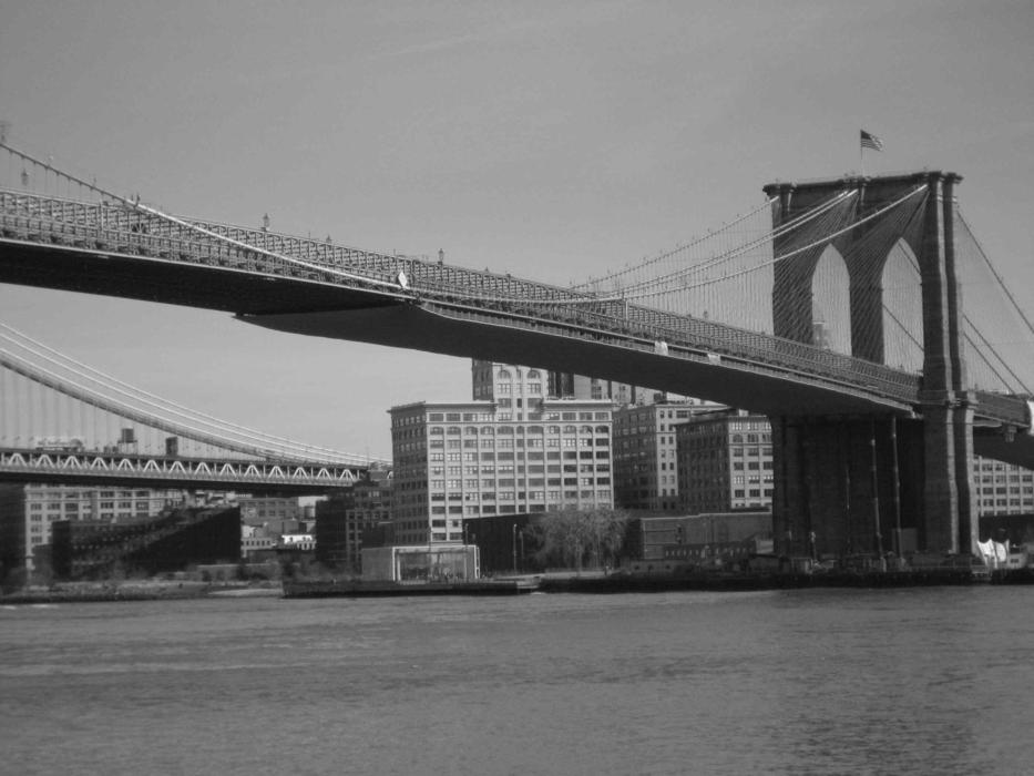 Brooklyn Bridge at city, usa, New Yok city