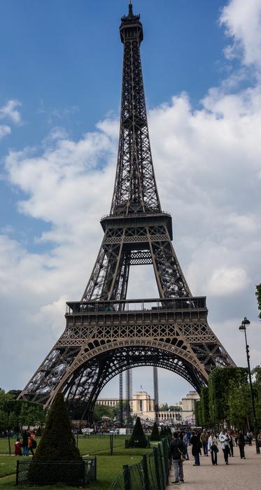 Eiffel Tower in the morning background