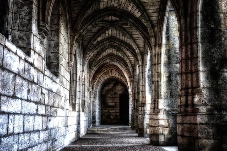 Beautiful monastery with Cloister in France