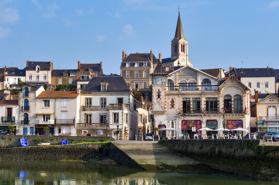landscape of the enchanting Village Port and Church