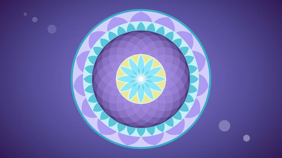 mandala circles as background