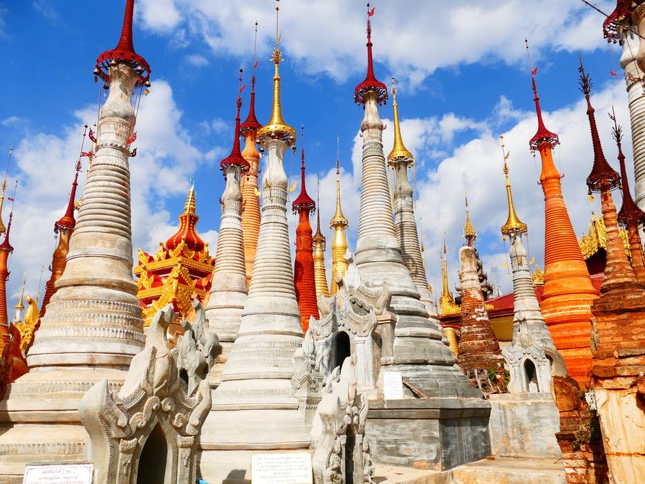 landscape of religious Stupas Burma In Input