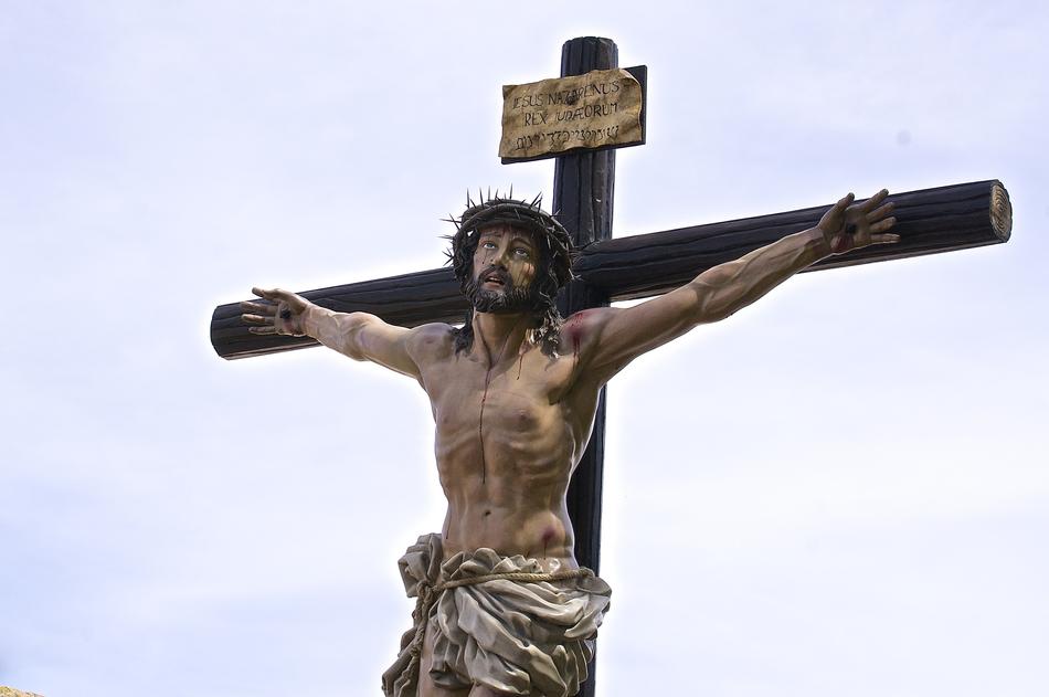 statue of crucified Jesus in Spain