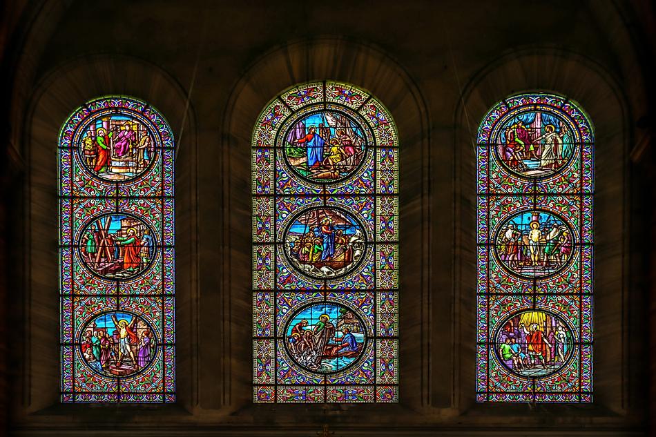 decorated church stained glass