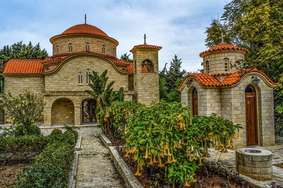 Church of Orthodox monastery of Agios Georgios Alamanos, cyprus