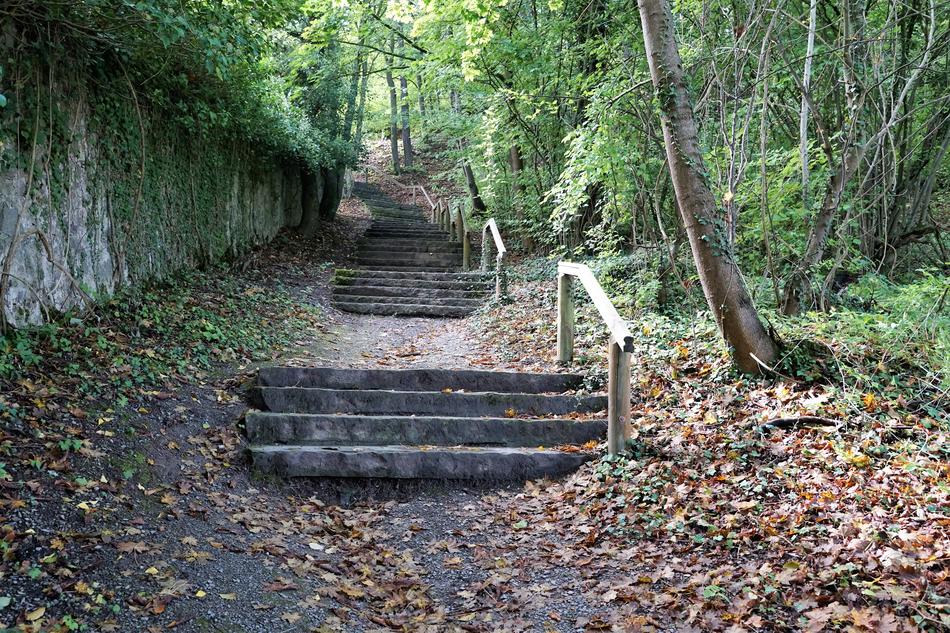 Hike Stairs of monastery, bavaria, germany