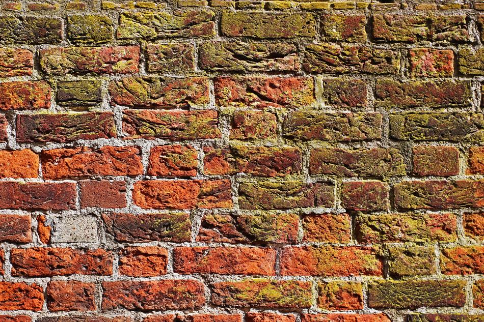 brick wall of the nicholas church