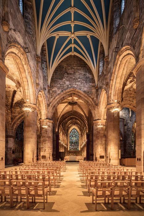 interior of the hall in the cathedral in edinburg