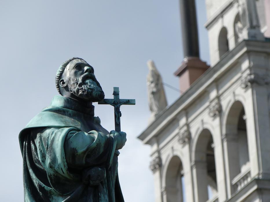 statue of holy Augustyn Kordecki