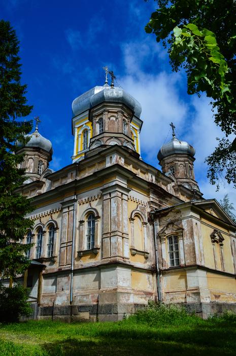 old orthodox Church at summer, russia