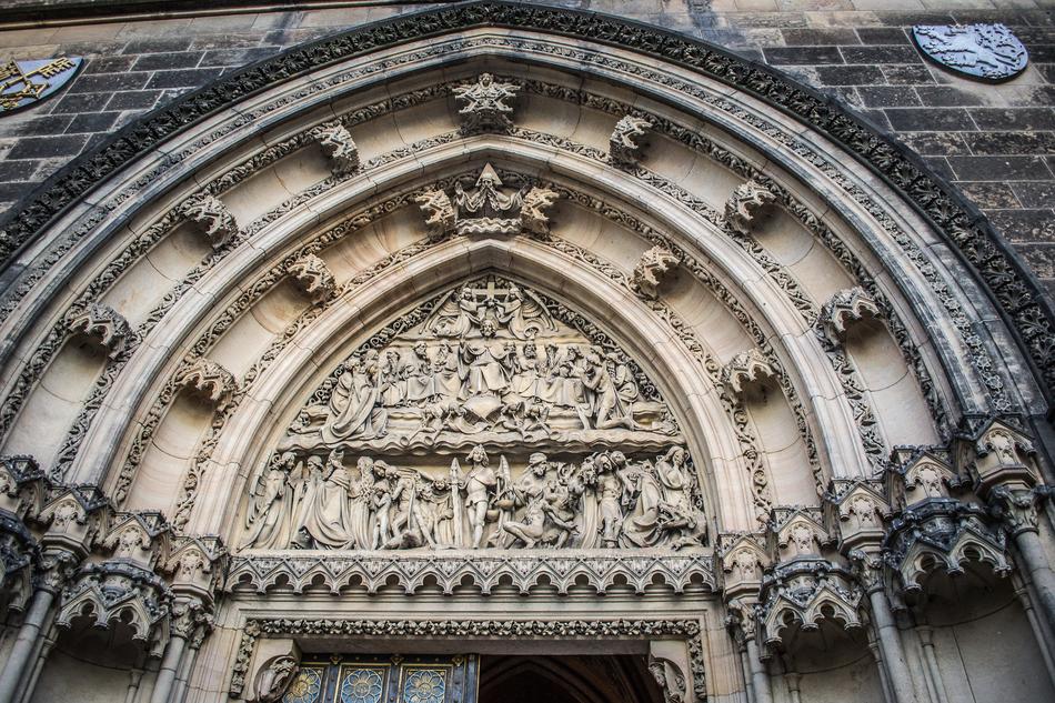 portal in the temple close-up