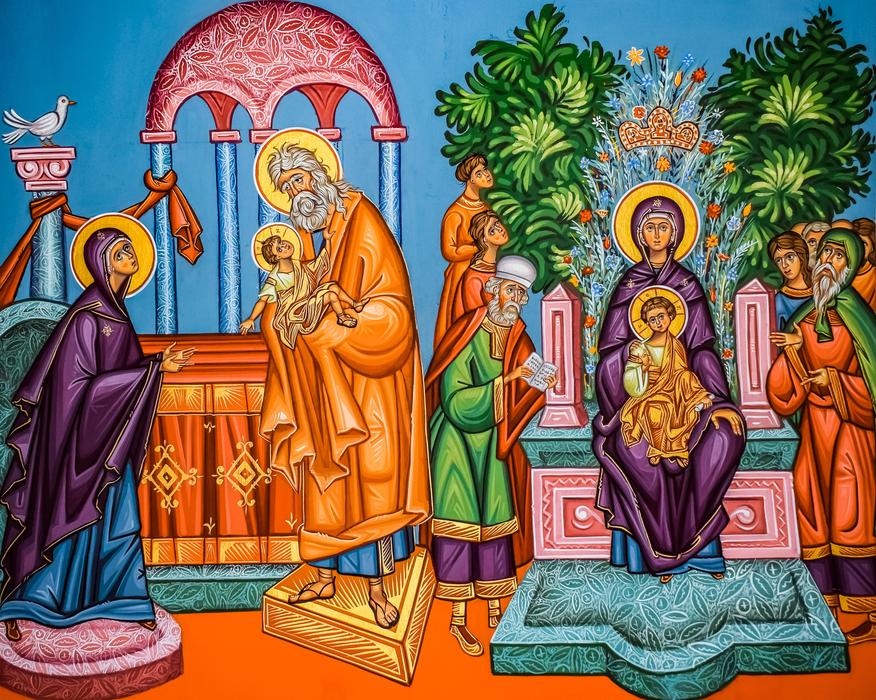 Presentation Of Christ Ypapanti drawing