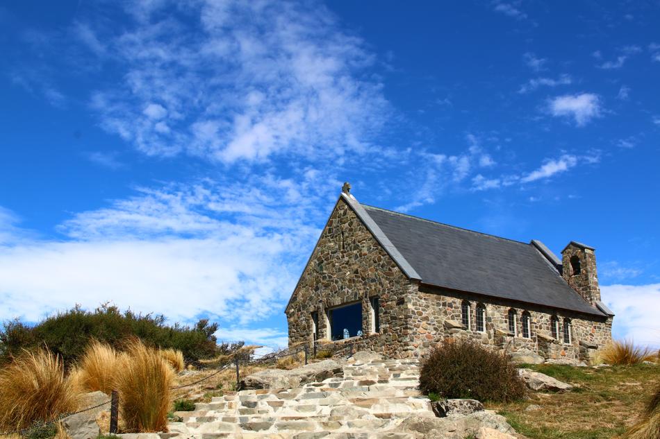 wonderful Church and Blue Sky