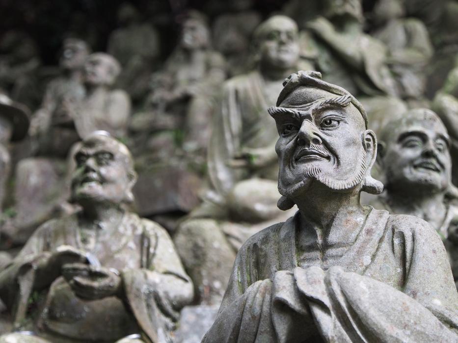 stone Buddha Statue in Japan