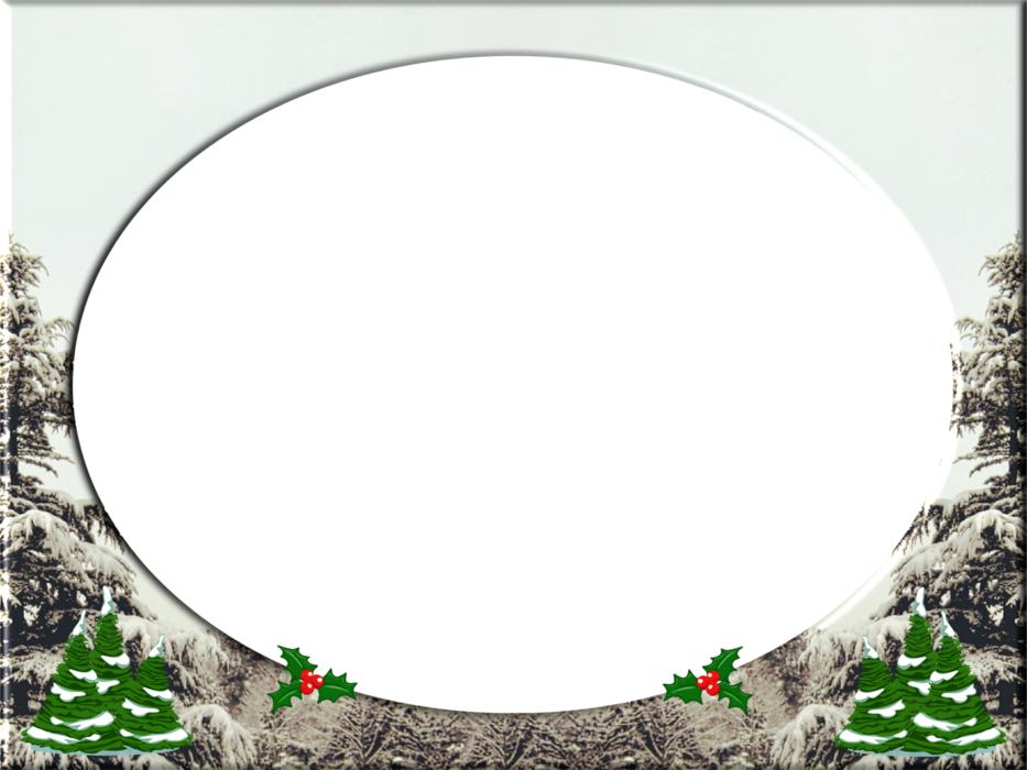 christmas frame white