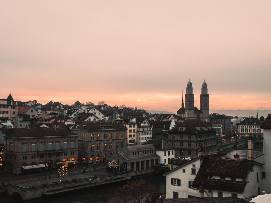 Church in the city of Zurich