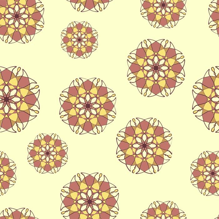 circle flowers background drawing