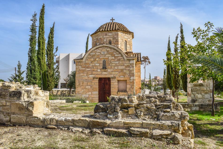 ancient ruins in the village of Tersefanou in cyprus