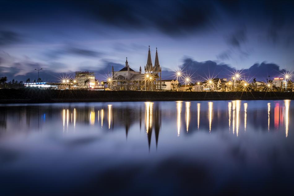 Church Blue Hour Wave