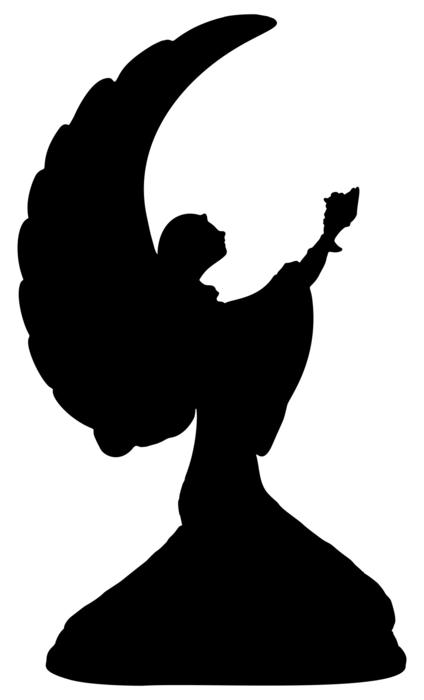 angel figurine silhouette