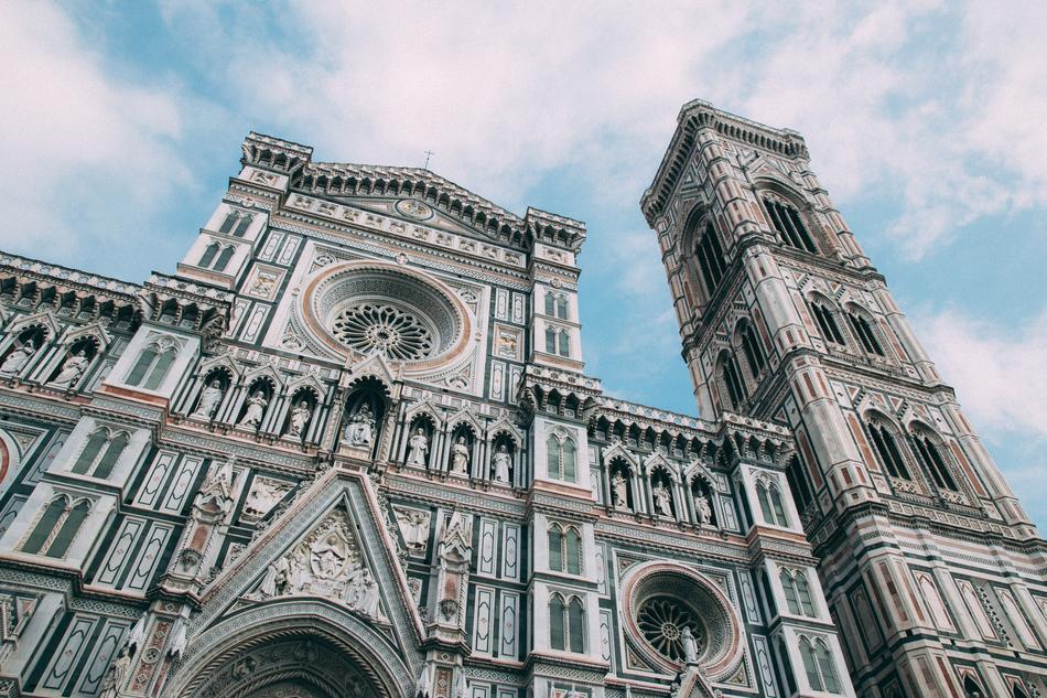 facade of Cathedral in Florence