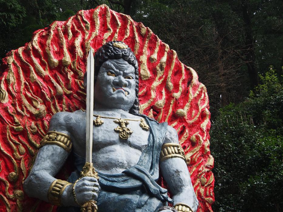 Buddha Statue angry
