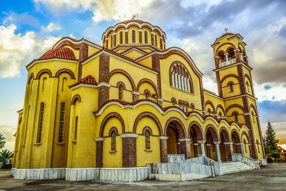yellow Paralimni Church