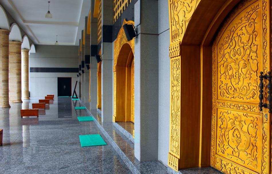 Mosque gold doors