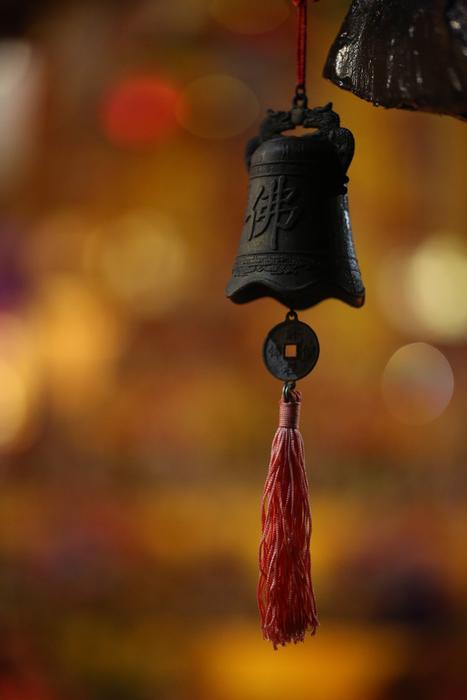 Beautiful Angle RIng of Buddhism at blurred background