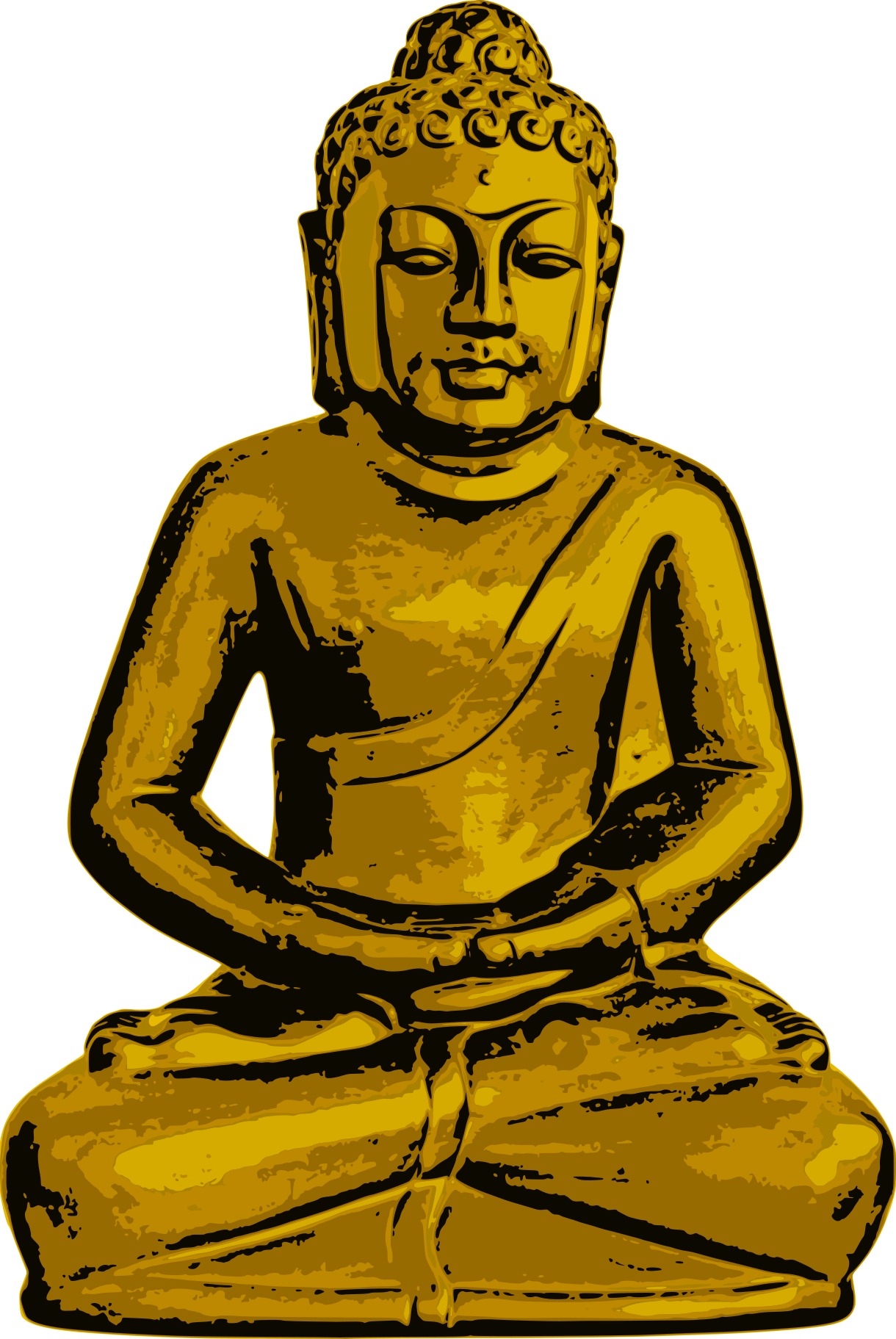 Meditation buddha statue drawing free image download