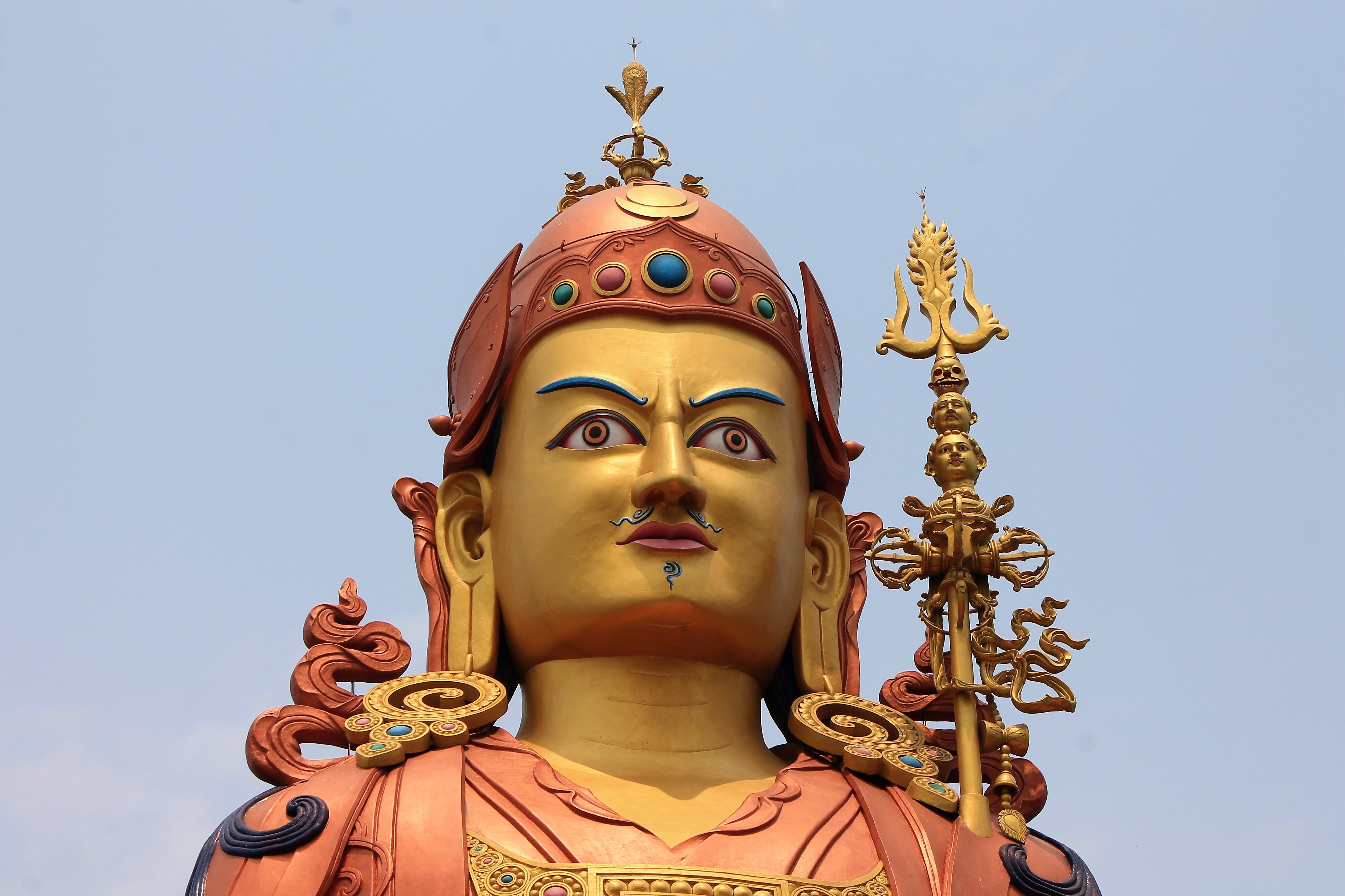 Beautiful and colorful Buddhism statue, with the decorations free image ...