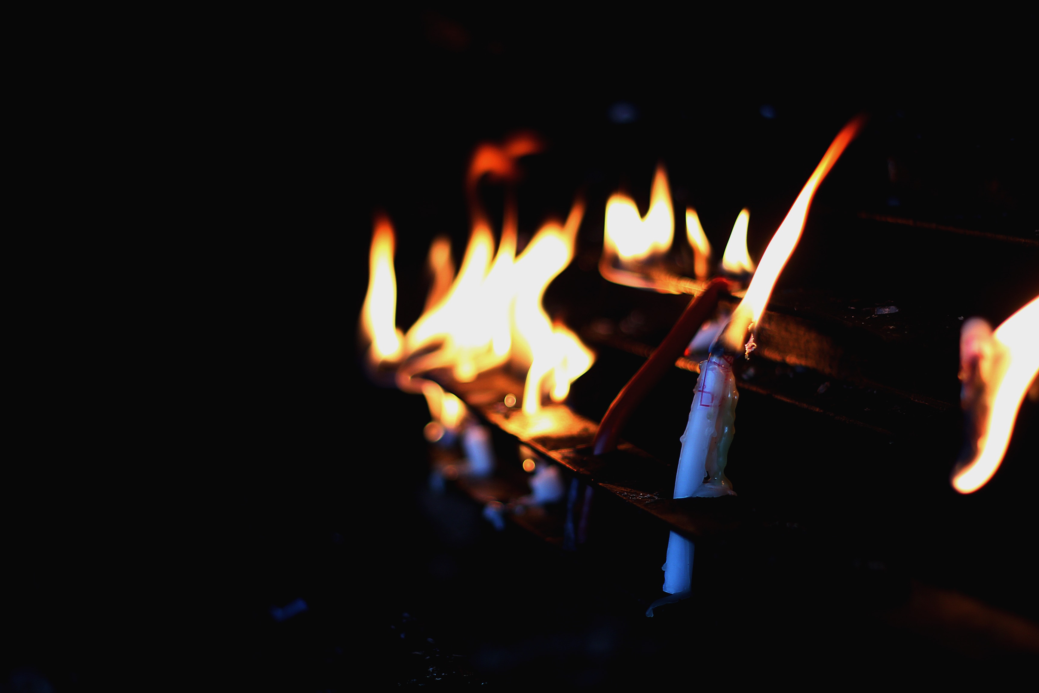 Light on fire