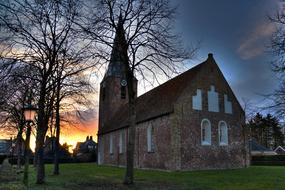 magnificent Church Sunset