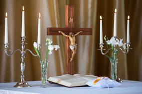 Candle Inside and cross