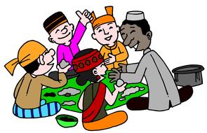 burma myanmar group drawing