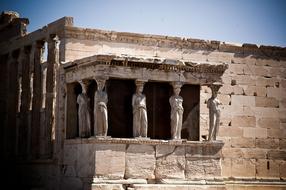 ravishing Caryatids Greece Acropolis