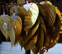Gold Leaves Design decor